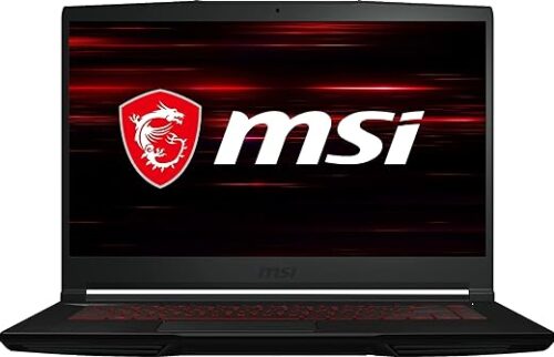 MSI Newest GF63 Thin Gaming Laptop, 15.6" FHD 144Hz, Intel i5-11400H, RTX 3050, 16GB RAM, 512GB NVMe SSD, Windows 11, Aluminum Black