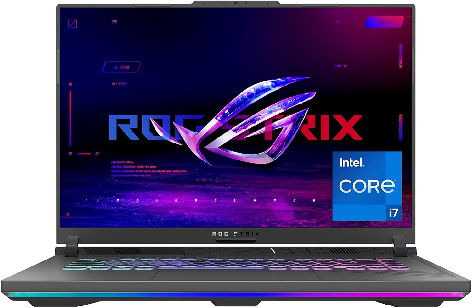 Asus Rog Strix G16 (2023) Gaming Laptop, 16” 16:10 Fhd 165Hz, Geforce Rtx 4060, Intel Core I7-13650Hx, 16Gb Ddr5, 512Gb Pcie Ssd, Wi-Fi 6E, Windows 11, G614Jv-As73, Eclipse Gray