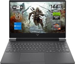 HP Victus 15 Gaming Laptop, 15.6" FHD 144Hz Display, AMD Ryzen 5 7535HS, 16GB DDR5 RAM, 1TB PCIe M.2 SSD, NVIDIA GeForce RTX 2050, HDMI, Webcam,...